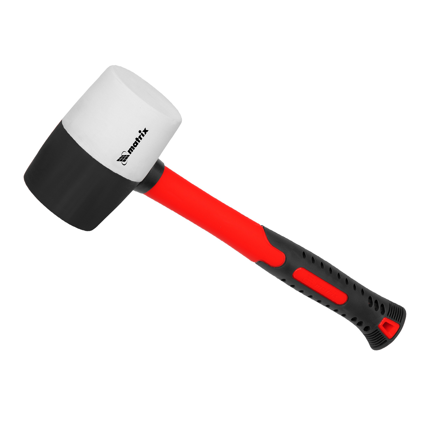 Киянка резиновая, 450 г, черно-белая резина, фибергласовая рукоятка Matrix Киянка резиновая, 450 г, черно-белая резина, фибергласовая рукоятка Matrix