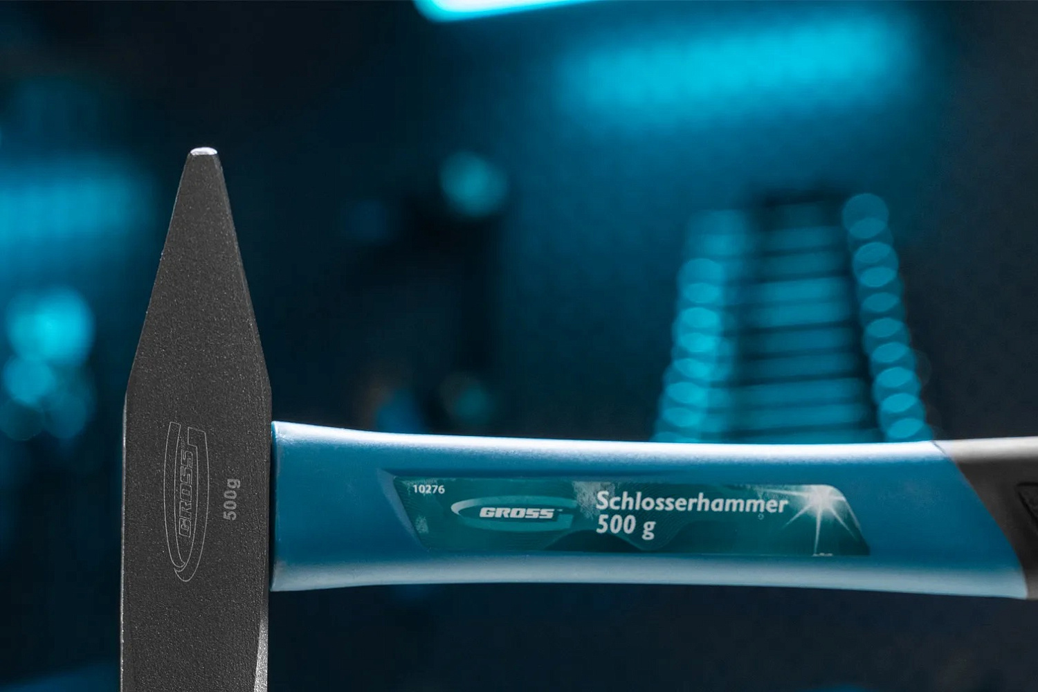 Молоток слесарный, 500 г, квадратный боек, фибергласовая6