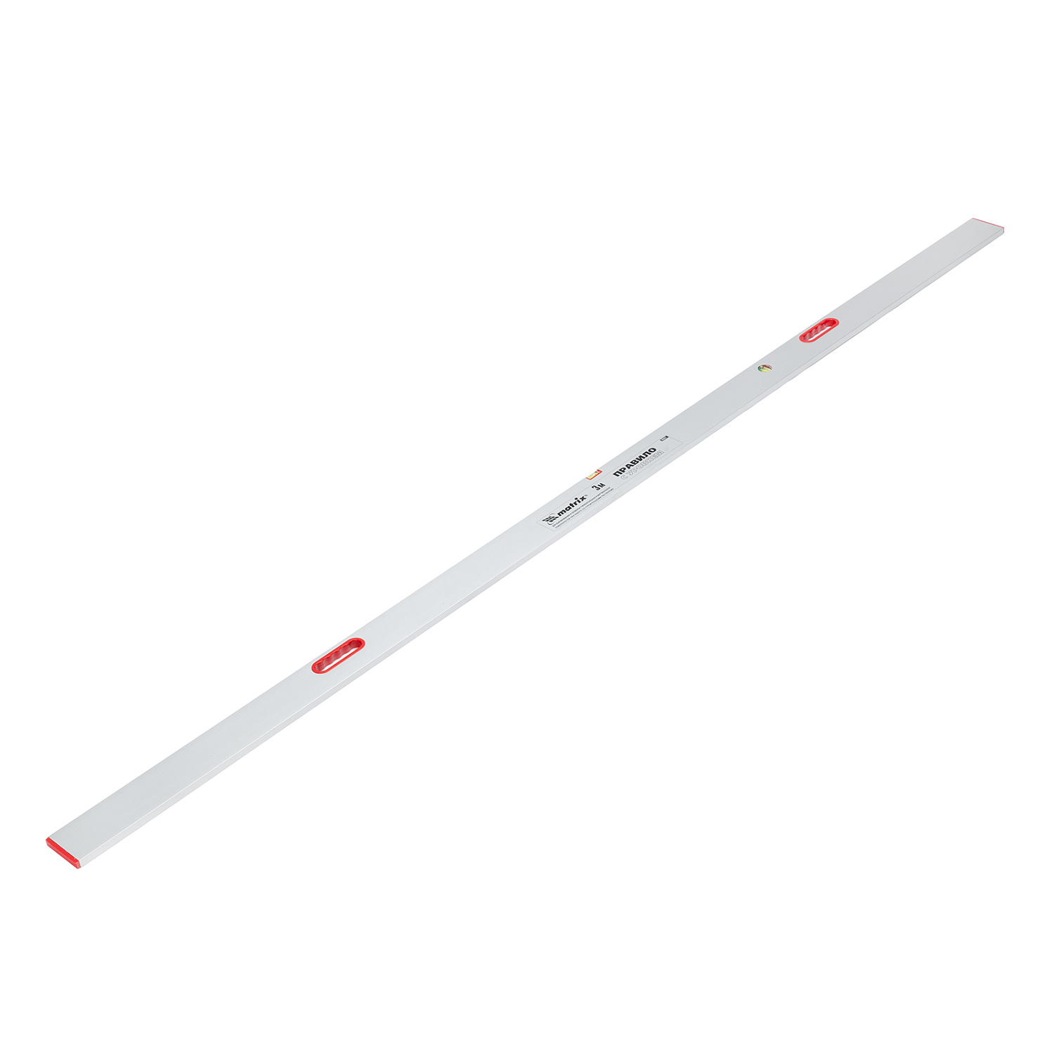 Правило алюминиевое с уровнем, L-3,0 м, 2 ручки// Matrix