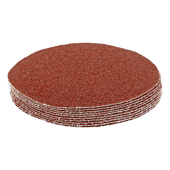 Круг абразивный на ворсовой подложке под "липучку", P 36, 125 мм, 10 шт Matrix