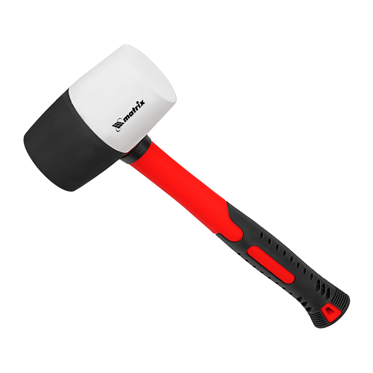 Киянка резиновая, 680 г, черно-белая резина, фибергласовая рукоятка Matrix Киянка резиновая, 680 г, черно-белая резина, фибергласовая рукоятка Matrix