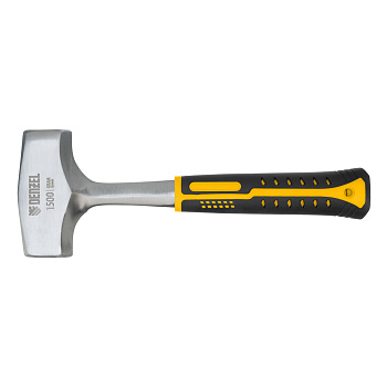 Кувалда 1,5 кг, цельнометаллическая, двухкомпонентная рукоятка Denzel Кувалда 1,5 кг, цельнометаллическая, двухкомпонентная рукоятка Denzel