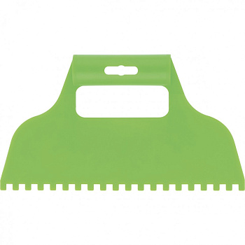 Шпатель для клея, пластмассовый, зубчатый 6х6 мм// Сибртех