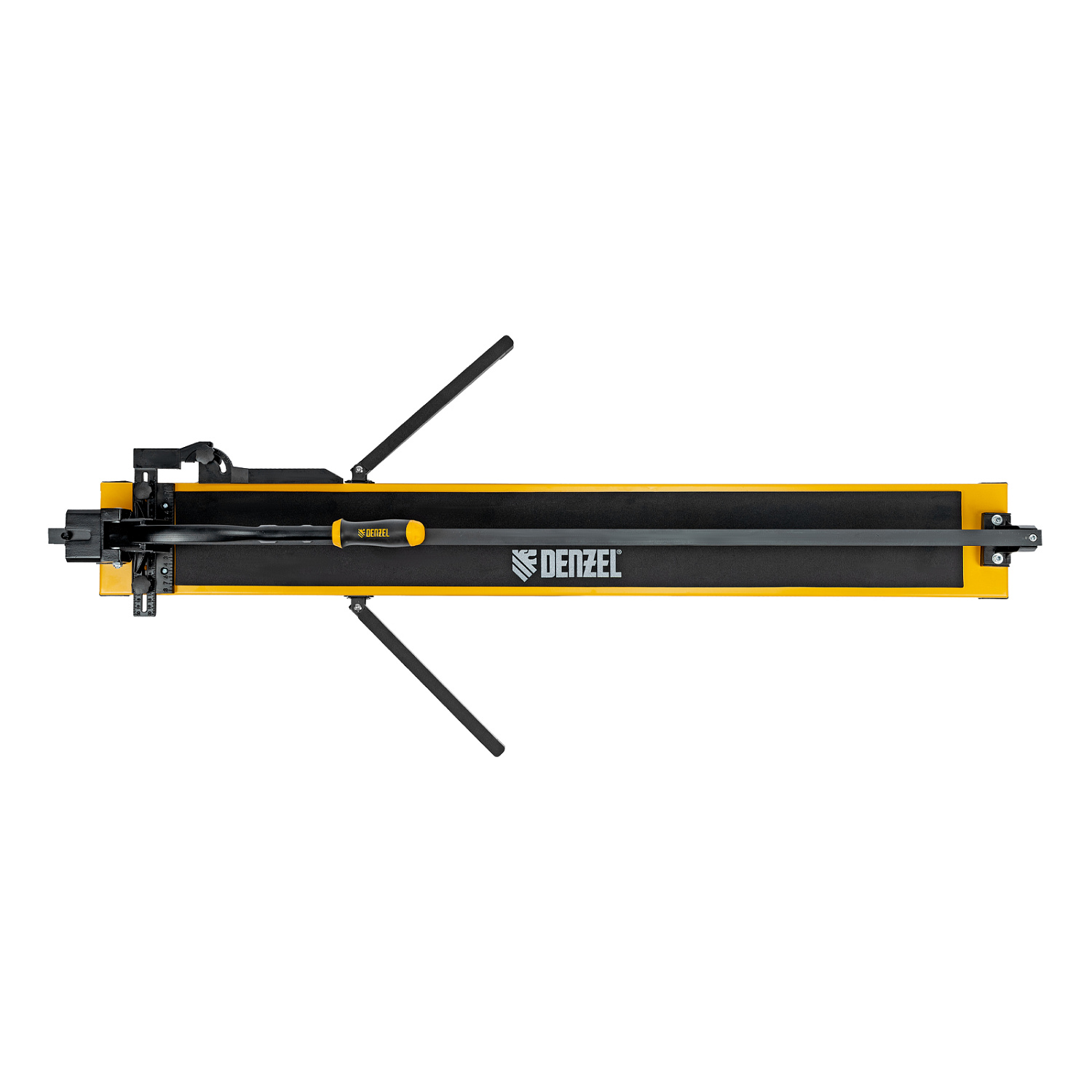 Плиткорез рельсовый 1200х16мм, каретка на подш., стальная станина, усил. рукоятка-пенал Denzel