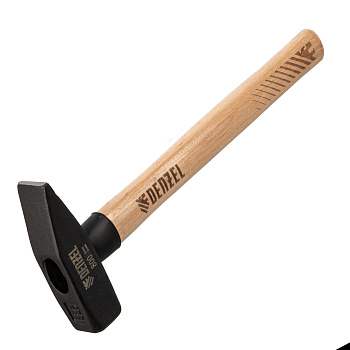 Молоток слесарный, 800 г, кованый квадратный боек, буковая рукоятка Denzel Молоток слесарный, 800 г, кованый квадратный боек, буковая рукоятка Denzel