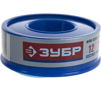 ФУМ лента ЗУБР 0,1 мм х 12 мм х 15 м, 0,25 гxсм3 (12373-12-025)