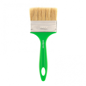 Кисть флейцевая "Эксперт", 75x8, натуральная щетина, пластиковая ручка// Сибртех 