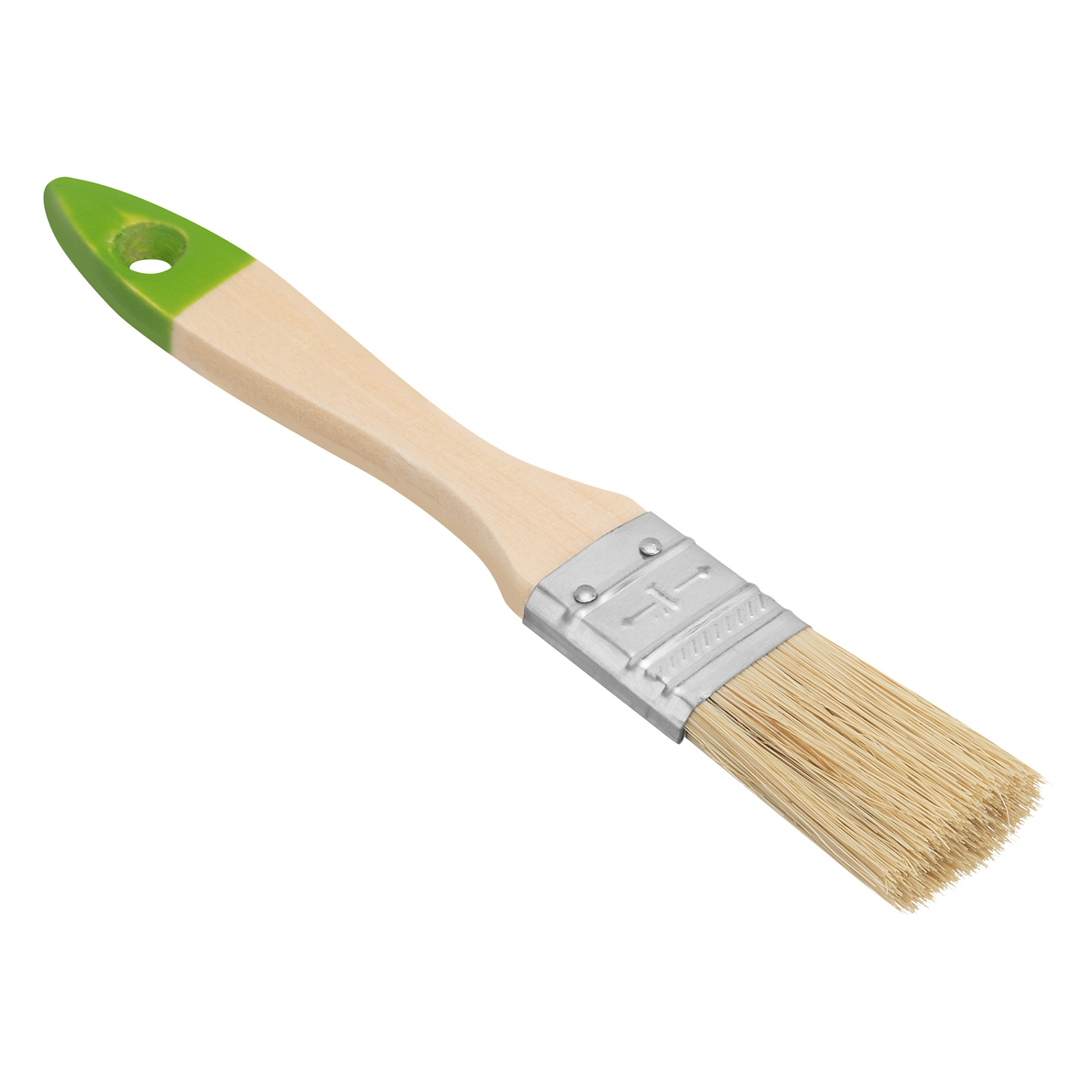 Кисть плоская 25 мм, натуральная щетина, деревянная ручка// Сибртех