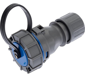 Розетка кабельная переносная влагозащищенная 16 А, 2Р+РЕ, IP68 REXANT