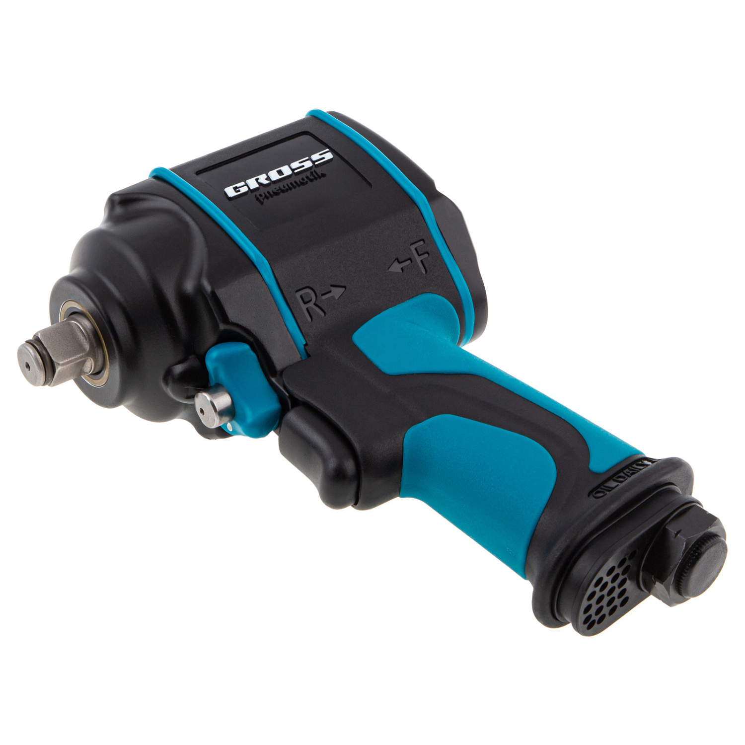 Гайковерт пневматический ударный G985, 1/2, Twin Hammer, 610 Нм, 9000 об/мин, композитный Gross Гайковерт пневматический ударный G985, 1/2, Twin Hammer, 610 Нм, 9000 об/мин, композитный Gross