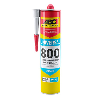 ABC 800 Universal, Герметик силиконовый универсальный - Белый