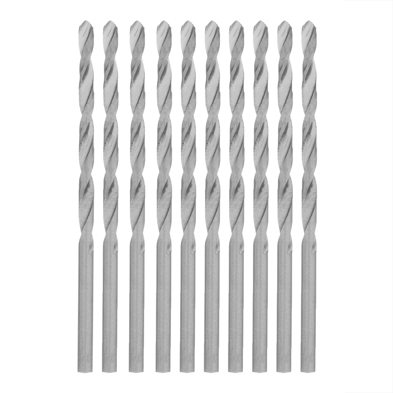 Сверло по металлу, 2.8 мм, полированное, HSS, 10 шт, цилиндрический хвостовик Matrix