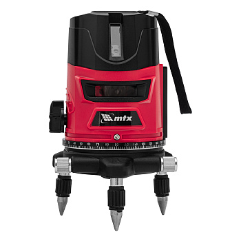 Лазерный уровень CRX-30R, 30 м, красный луч, батарейки, резьба 5/8" MTX