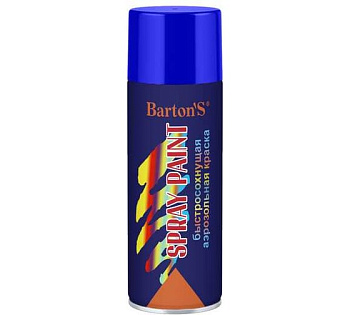 BARTON'S алкидная, синий глянец RAL 5010, аэрозольная краска, 520 мл