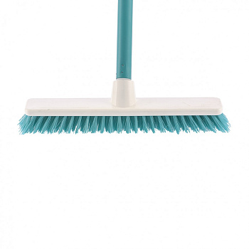 Щетка пластмассовая "Shrober" для чистки ковров 270 мм, бирюзовая, c черенком, 120 см, D 22 мм Elfe