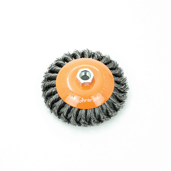 Кордщетка Bohrer коническая витая жесткая 125 мм для УШМ