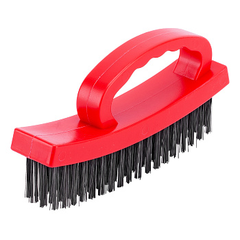 Щетка зачистная четырехрядная, плоская, пластиковая с рукояткой Matrix