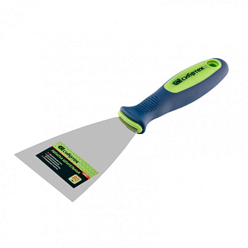 Шпательная лопатка из нержавеющей стали, 80 мм, 2-комп. ручка// Сибртех