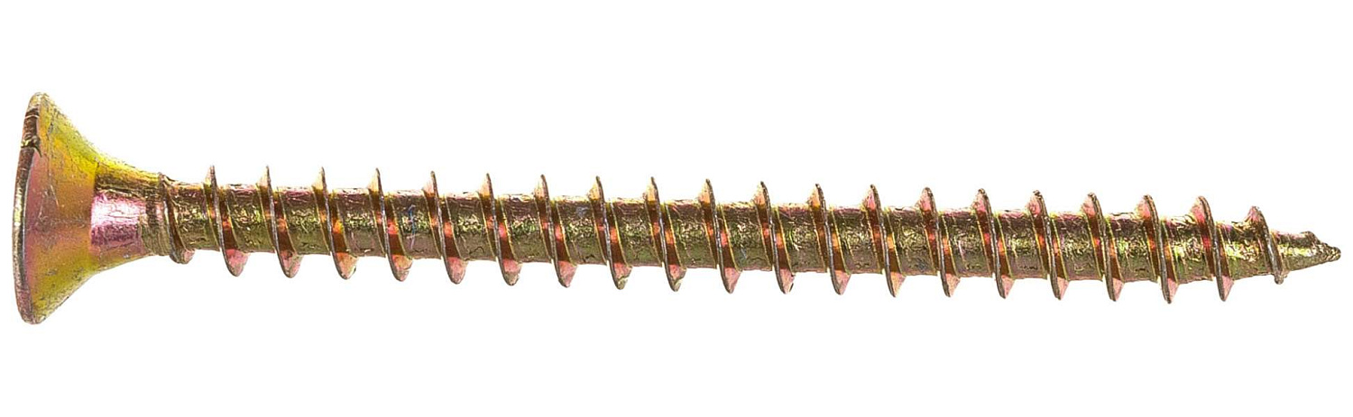 Саморез 3х45 острый, POZY, желтый цинк (80 шт)