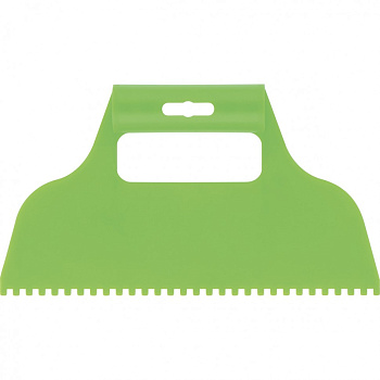 Шпатель для клея, пластмассовый, зубчатый 4х4 мм// Сибртех