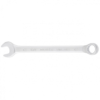 Ключ комбинированный, 12 мм, CrV, матовый хром Matrix