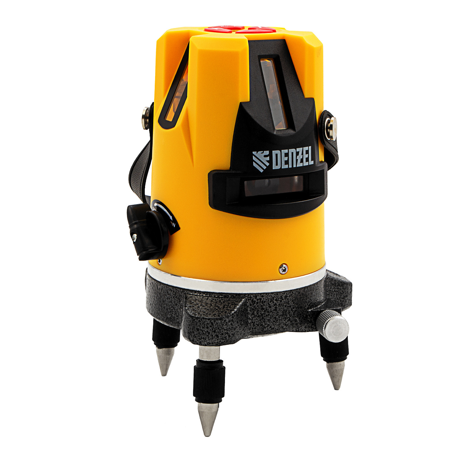 Уровень лазерный LX3, 10 м, ± 0,3 мм/1 м, 635 нм, 4 вертикальных, 1 горизонтальная плоскости, резьба 5/8" Denzel