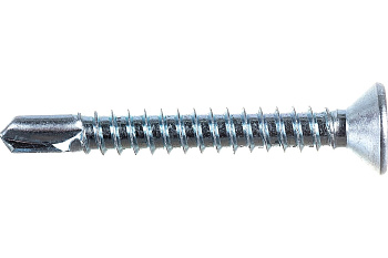 Саморез потай, цинк 5.5 x 32 сверло, DIN 7504P, (5000шт)