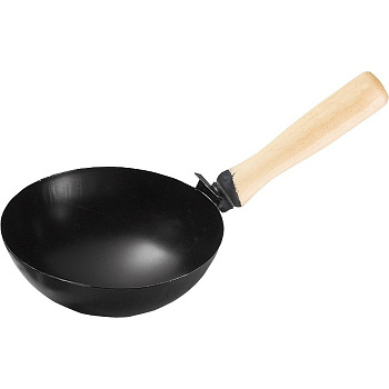 Ковш стальной строительный, 160 мм, деревянная ручка Сибртех Ковш стальной строительный, 160 мм, деревянная ручка Сибртех