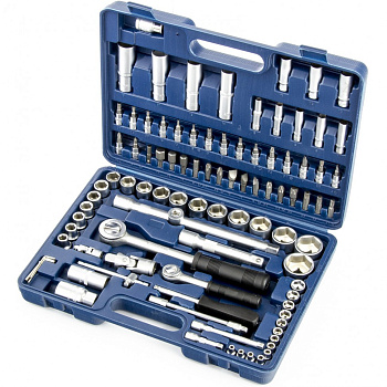 Набор инструментов, 1/2, 1/4, 94 предмета Сибртех Набор инструментов, 1/2, 1/4, 94 предмета Сибртех