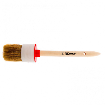 Кисть круглая №14 (50 мм), натуральная щетина, деревянная ручка// MTX