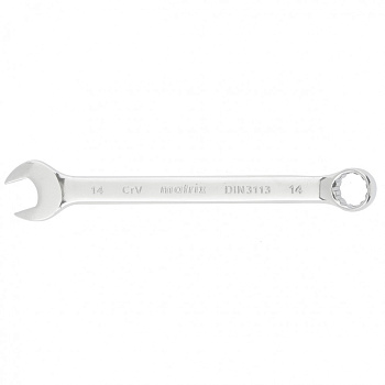 Ключ комбинированный, 14 мм, CrV, полированный хром Matrix