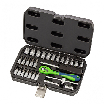 Набор инструментов 29 предметов, CrV, 1/4" Сибртех Набор инструментов 29 предметов, CrV, 1/4" Сибртех