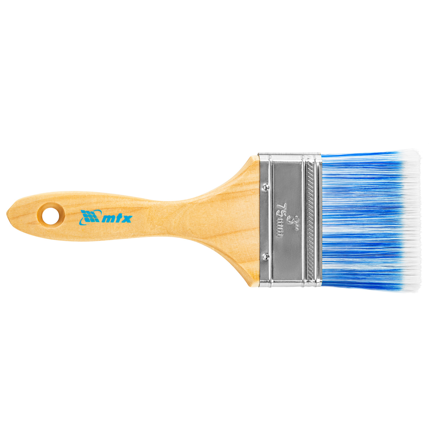 Кисть плоская "Евро" 3", искусственная щетина, деревянная ручка MTX