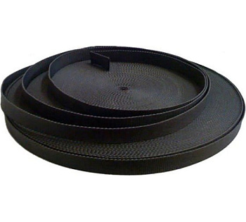 Монтажная лента текстильная 50 м цвет: черный