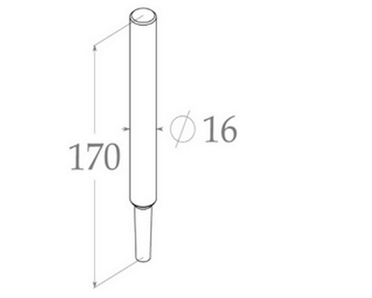 Ударная насадка Било для забивания заземлителей с замком (Morse`a), сталь 