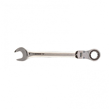 Ключ комбинированный трещоточный, 32 мм, CrV, шарнирный, зеркальный хром Matrix Ключ комбинированный трещоточный, 32 мм, CrV, шарнирный, зеркальный хром Matrix