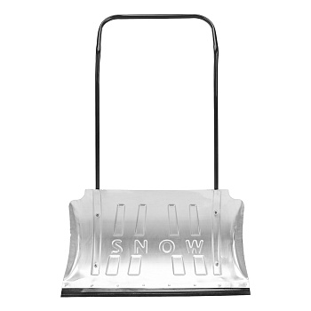 Движок для уборки снега алюминиевый, 750 х 420 х 1120 мм, усиленный, стальная рукоятка, Россия, Сибртех