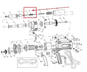 Пружина средняя (з/ч) SK1005, SK1006, TAC500 (6)