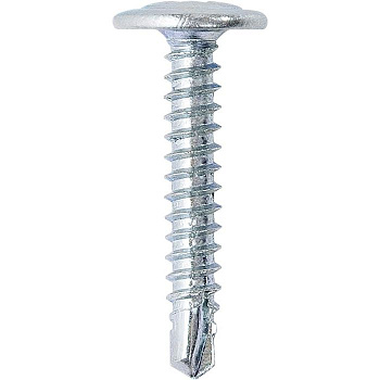 Саморезы 4.2 х 41, с прессшайбой, PH №2, наконечник сверло, оцинкованные 8 шт Шуруп