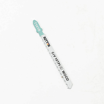 Пилки для лобзиков Ritter Eco по дереву Т101B CrV 100/75мм, шаг 2,5 мм 10TPi (Прямой чистый рез) (2 шт. в уп.) (200/25/1)