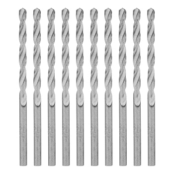 Сверло по металлу, 3,3 мм, полированное, HSS, 10 шт, цилиндрический хвостовик Matrix