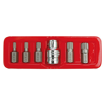 Набор бит Vorel SPLINE 6 предметов CrV