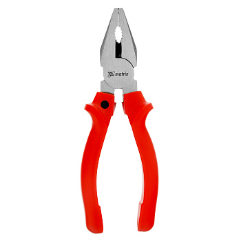 Плоскогубцы комбинированные Standard, 160 мм, шлифованные, пластмассовые рукоятки Matrix Плоскогубцы комбинированные Standard, 160 мм, шлифованные, пластмассовые рукоятки Matrix