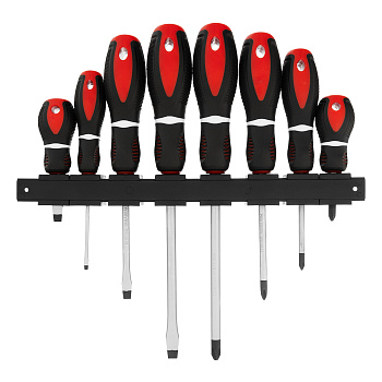 Набор отверток "Era", 8 шт, CrV, трехкомпонентная рукоятка Matrix Набор отверток "Era", 8 шт, CrV, трехкомпонентная рукоятка Matrix