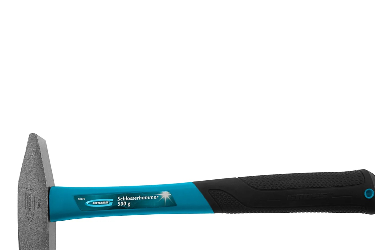 Молоток слесарный, 500 г, квадратный боек, фибергласовая3