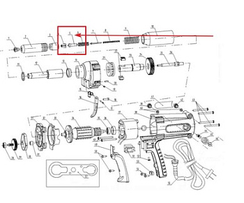 Толкатель (з/ч) губок для ABSOLUT (SKytools) SK1005, SK1006, TAC500 (5)
