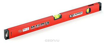 Уровень строительный КАПРО (2 КОЛБЫ), 180см