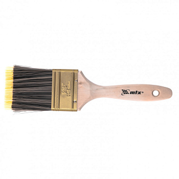 Кисть плоская Golden 2.5", искусственная щетина, деревянная ручка// MTX Кисть плоская Golden 2.5", искусственная щетина, деревянная ручка// MTX