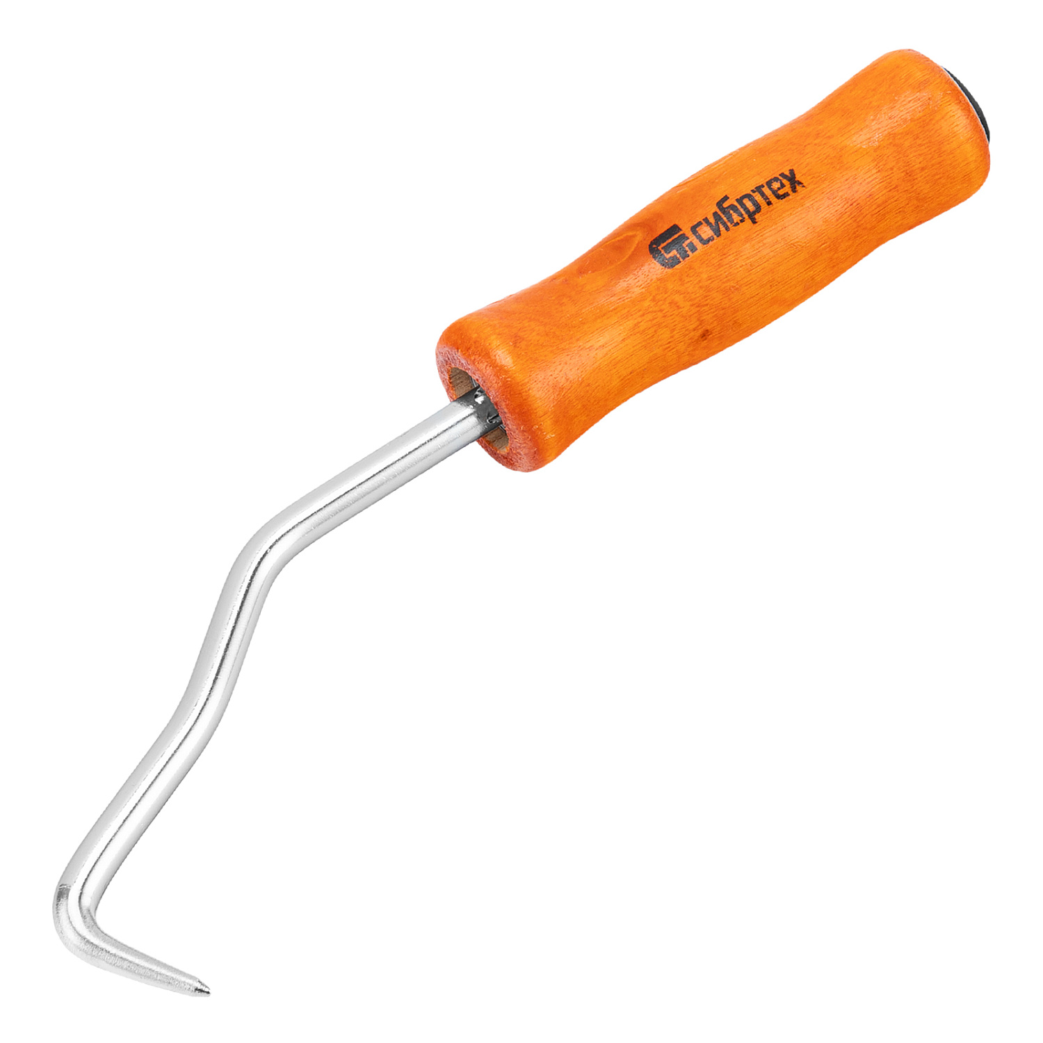 Крюк для вязки арматуры, 210 мм, деревянная рукоятка// Сибртех