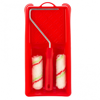 Малярный набор для работ с эмалями: кювета 150 мм х 290 мм и мини-валик 110 мм// Сибртех Малярный набор для работ с эмалями: кювета 150 мм х 290 мм и мини-валик 110 мм// Сибртех